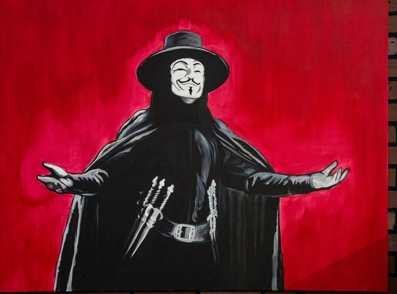That Guy, Fox — Acrylic on canvas, 48 × 40 in
